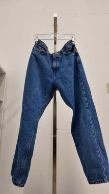 Carhartt B172 DST Relaxed Fit Plaid Flannel Lined Denim Jeans - 36x30